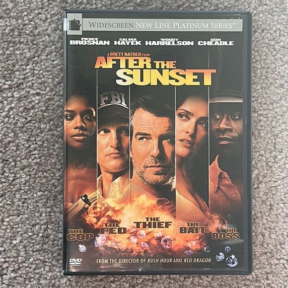 “After the Sunset” Widescreen Edition DVD featuring Pierce Bronson & Salma Hayek - Picture 1 of 5